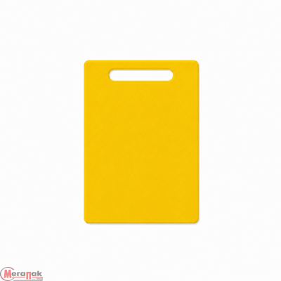 Доска разделочная с ручкой, полиэтилен, 33*20*1см, желтая YZ-H3320Y Желтый - фото