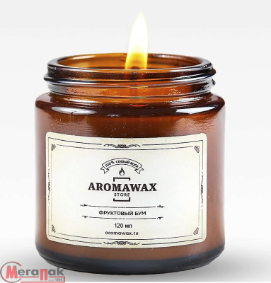 Аромасвеча AromaWax Коньячная груша 120мл (20)  - фото