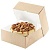 Коробка для десертов OSQ Cake 6000 6820 мл 255*255*105 мм крафт/белая 1 шт. Коричневый - фото