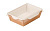 Коробка 400 мл 125/145*75/95*45 с пластиковой крышкой Salad 400 Packton 38232 (400) Коричневый - фото