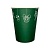Стакан бумажный 250мл для горячего Новый Год Зеленый 50шт Зеленый - фото