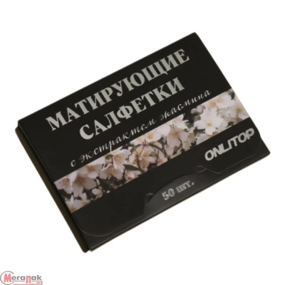 Матирующие салфетки Natural Extract Premium, 50 шт., с экстрактом жасмина, 9398785 Белый - фото