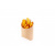 Коробка для фри 80/110*54*68/111 OSQ FRY M (10шт) Коричневый - фото