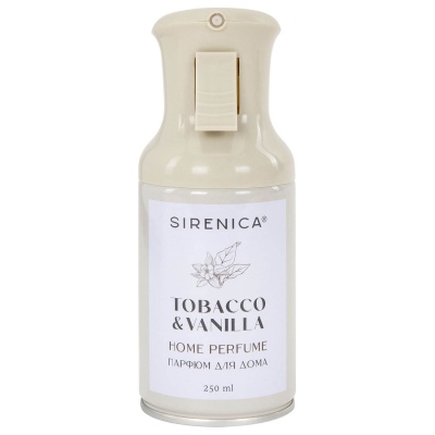 Парфюм для дома аэрозольный 250 мл, SIRENICA TOBACCO & VANILLA, 701560 (12)  - фото