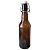 Комплект Бутылка стеклянная LM Beer коричневая 0.5 л + Крышка с бугельной пробкой W4016 1 шт.  - фото