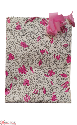 Пакет бумажный MEDIUM PLUS KILIM 270x120x350 /PAP-Pa10 nastro Paper  mm 35 n.8 pet. mm 95 d. 16352771075 1635/75  1шт Белый - фото