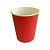 Стакан бумажный д/гор двуслойный 250 мл Waffle Red 25шт, арт. ЕМ80-280 Красный - фото