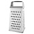 Терка 4 грани 22*11*8,5 см, белая жесть с пластиковой ручкой, BOOMHOUSE Кварц, 701859 (10) Серый - фото