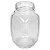 Стеклобанка 1500мл. винтовая д.82мм Кубышка 1/9 Прозрачный - фото
