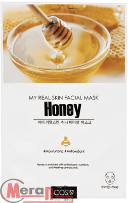 Маска тканевая COS.W My Real Skin Honey Facial Mask(23 мл)  - фото
