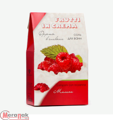 Соль с пеной д/ванн 'FRUTTI in CREMA', малина в сливках 500гр. (пачка), 4607130445990 Разноцветный - фото