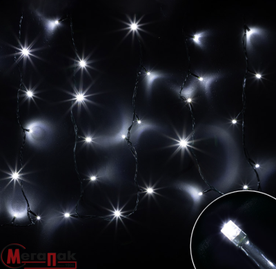 Электрогирлянда светодиодная LED100-8-W, арт.101566  - фото