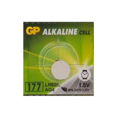 Элемент питания GP 177FRA-2C10 (250/5000) Alkaline пугович., LR626 (G4,177) BL1/10 отрывной блок  - фото