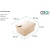 Контейнер бумажный OSQ Fold Box 600 130*105*64 мм крафт/белый 10 шт/упак Контейнер бумажный OSQ Fold Box 600 130*105*64 мм крафт/белый 10 шт/упак - фото