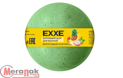 Бурлящий шар для ванной EXXE "Фруктовый коктейль", 120г арт. С0007689  - фото