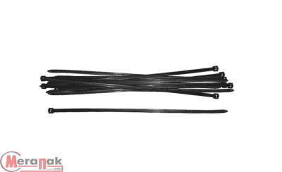 хомут пласт.  3,6х300 FIT 60396 черн. (уп.50шт.)  Черный - фото