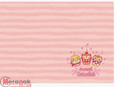 Клеенка для уроков труда ArtSpace "Catcakes", 50*70см, ПВХ, арт. 311390  - фото