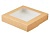 Коробка карт с окном 200*200*40 ECO TABOX 1500 gl (200,150 шт./кор.) Коричневый - фото