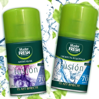 Освежитель воздуха Master Fresh Свежесть водопада арт. С0006613 сменный балон 250 мл  - фото