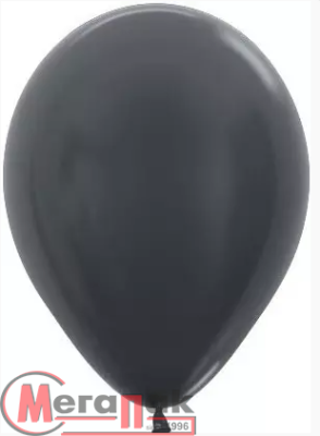 Шар латексный Sempertex (12''/30см) Графит (578), металлик, 12 шт. (1), Воздушные шары Графитовый - фото