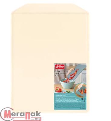 Доска разделочная FLEX 350*260*15мм, арт. 433210807 Бежевый - фото