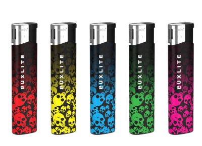 Зажигалка пьезо с нажимным механизмом RFP 39-R COLOR ARROWS, SKULLS, JUICY, 13850, 13854, 13852 (50) Микс - фото