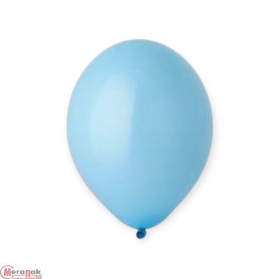 Шар латексный BELBAL (14''/36см) В 105/003 Пастель Экстра Sky Blue 1 шт (1) Голубой - фото