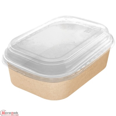 10шт Коробка с купольной PET крышкой OSQ CASE BOWL 860 Коричневый - фото