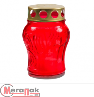 Лампада неугасимая, D-140, красная, h11см, 55326 Красный - фото