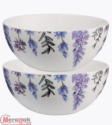 Набор салатников Floral, Ø15 см, 2 шт, арт. LJ_SB_BO15 Белый - фото