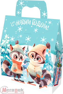 Новог.коробка "Ридикюль "Волшебный" с анимацией до 650 гр Разноцветный - фото