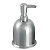 Диспенсер для жидкого мыла овальный сталь нержавеющая 381 Серебро - фото