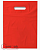 Пакет ПВД 300*400(+30), 70 мкр, красный 1/5 Красный - фото
