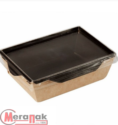 Коробка карт. 160*120*45 OneClick bottom 500/w (крышка OneClick lid  500/0, 500/20) ,BLACK, 1/50 (40 Прозрачный - фото