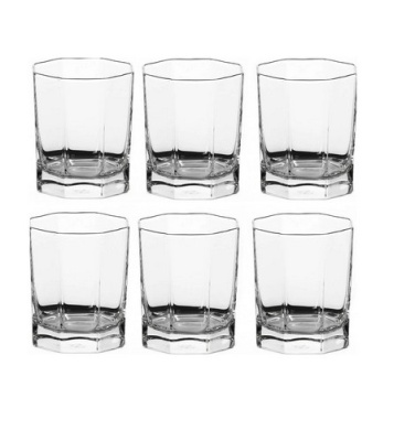 Стакан КОШЕМ 6 шт. 285 мл (виски), арт. 42083B Прозрачный - фото