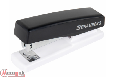 Степлер №24/6, 26/6 BRAUBERG "STYLE MAX", до 30 листов, черный, 272749  - фото