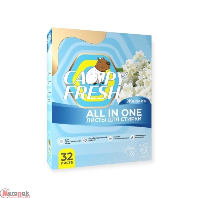Листы для стирки CapyFresh 32 шт (80) Белый - фото