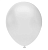 Шар латекс(1) (12''/30 см) Белый (901), металлик, 1 шт.  - фото