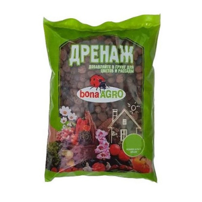 Дренаж 1 л керамзитовый фракции 10-20 мм, арт. 00034034  - фото