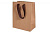 Пакет подарочный бумажный с ручками 23*18*10 Крафт, арт. L142 Коричневый - фото