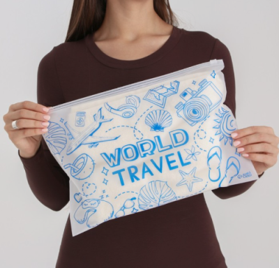 Пакет для путешествий «World travel», 14 мкм, 36 х 24 см, арт. 7876484 Время путешествий  - фото