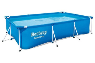 Бассейн каркасный прямоугольный Steel Pro 300х201х66 см, 3300л, 56404 Bestway  - фото