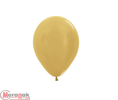 Шар латексный Sempertex (12''/30см) Золото яркое (570), металлик, 1 шт. (1), Воздушные шары Золотой - фото