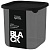 Банка для сыпучих продуктов Sugar&Spice Black 800 мл 105*105*105 мм арт. SE168410621 с гибкой крышкой 1 шт. Черный - фото