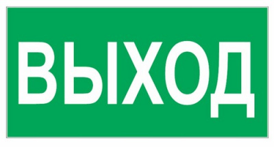 Наклейка "Выход 150*300мм" код18  - фото