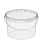 Комплект Ведро 2,0л белое + Крышка д/ведра белая 2,0л (D-170мм) Прозрачный - фото