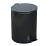 Урна педальная круглая металлическая Титан-Мета, 20 л, черный, арт. 0803 Черный - фото