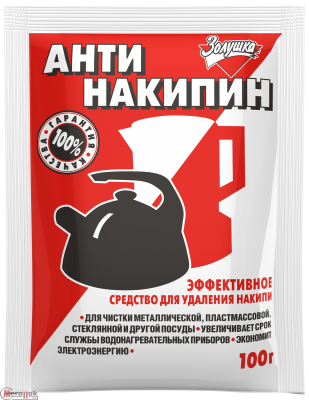 Антинакипин для удаления накипи красный 100 г, арт. Б-31-1  - фото
