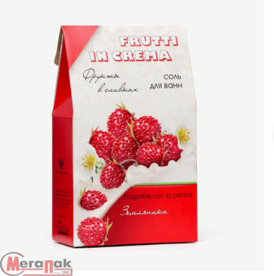Соль с пеной д/ванн 'FRUTTI in CREMA', земляника в сливках 500гр.(пачка), 4607130445952 Разноцветный - фото