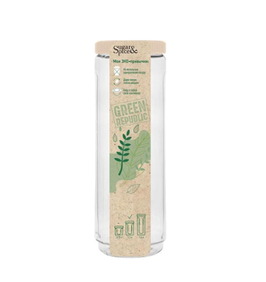 Банка для сыпучих продуктов Green Republic 1,6л лён, арт. SE2250GR Бежевый - фото